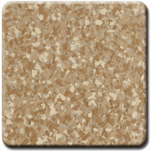 Epoxy flooring Ultra Gold Canyon garage floor coating color sample